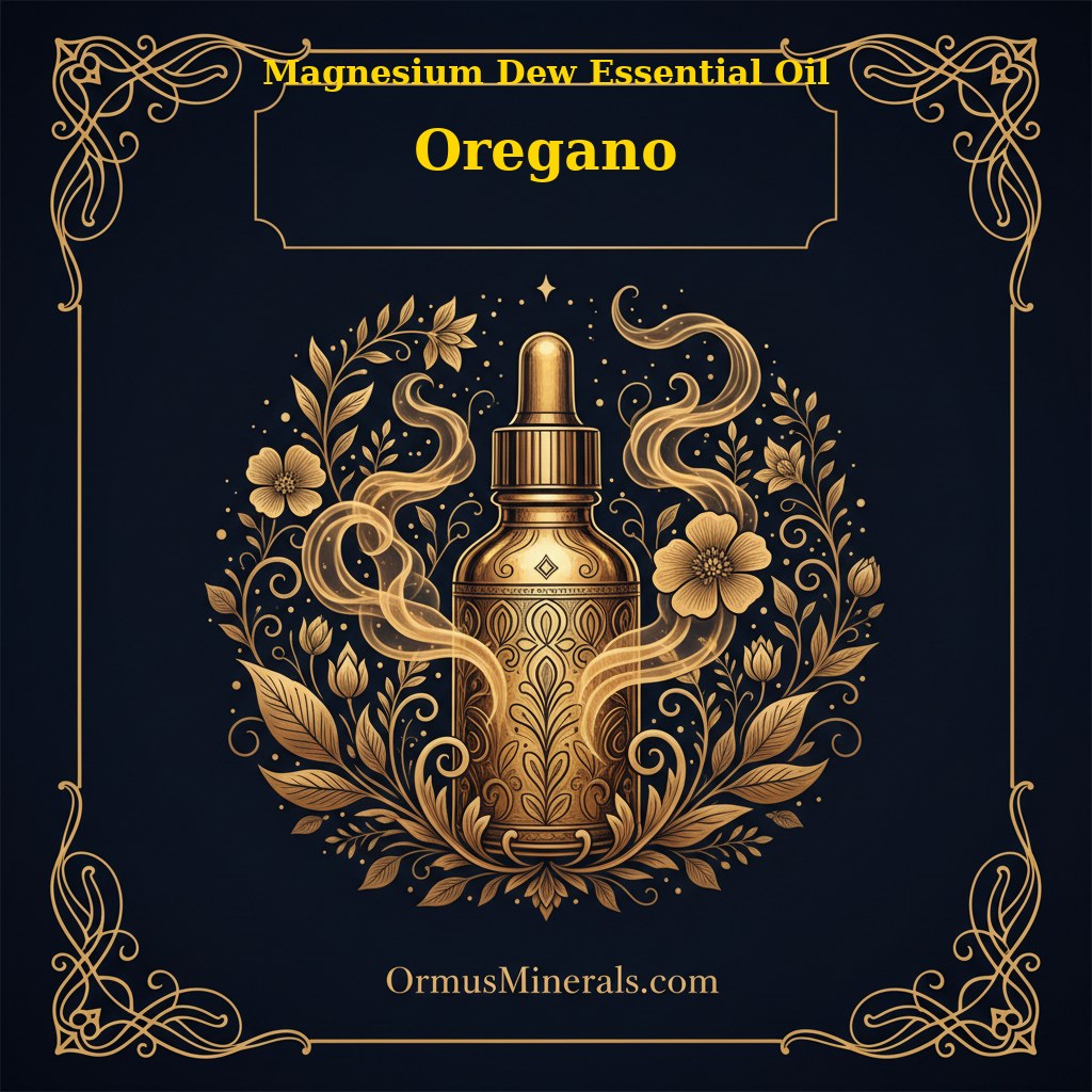 Ormus Minerals Pure Magnesium Oil with Oregano Essential Oil 128oz