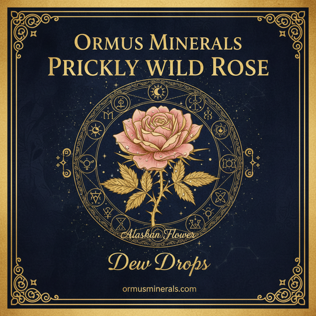 Ormus Minerals Alaskan Flower PRICKLY WILD ROSE Dew Drops 4oz Extra Strength 4x