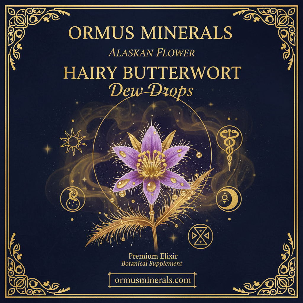 Ormus Minerals Alaskan Flower HAIRY BUTTERWORT Dew Drops 4oz Extra Strength 3x
