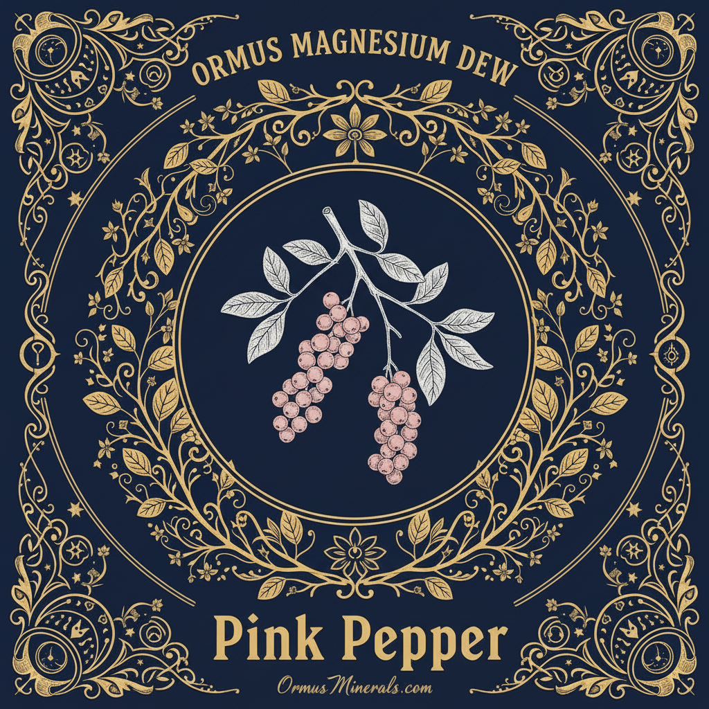 Ormus Minerals Magnesium Dew Pepper Pink Essential Oil 4oz