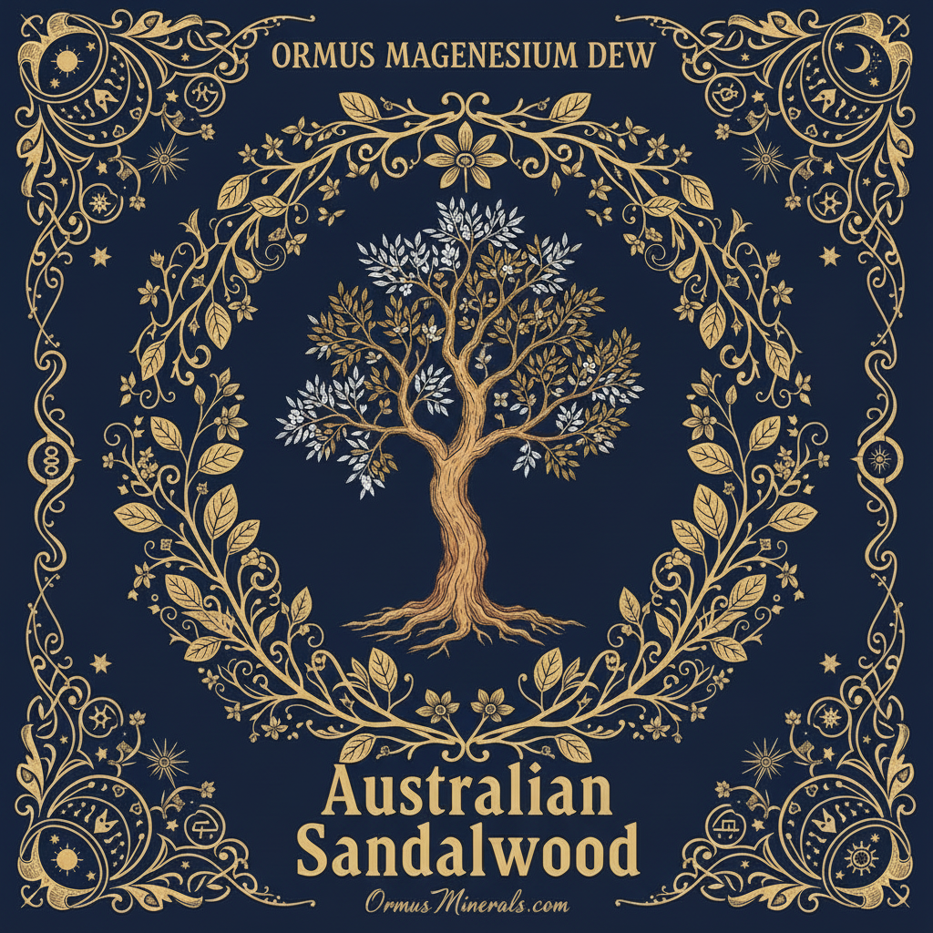 Ormus Minerals Magnesium Dew Australian Sandalwood Essential Oil 8oz