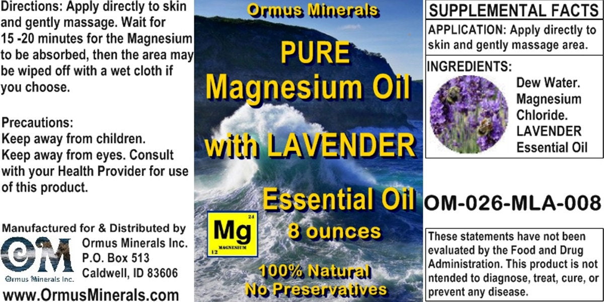Pure Magnesium Oil w Esssential Oils