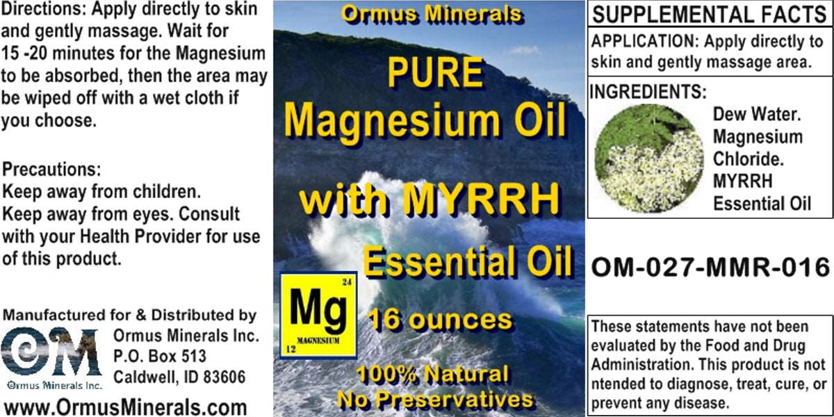 Pure Magnesium Oil w Esssential Oils