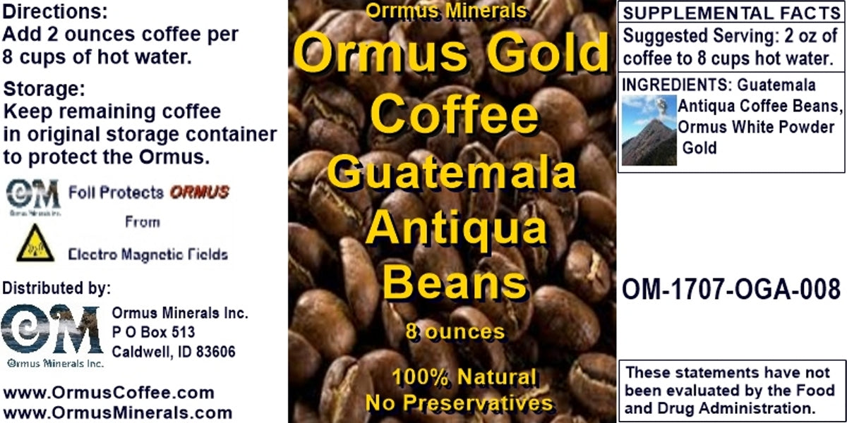 Ormus Gold Coffee Guatemala Antigua