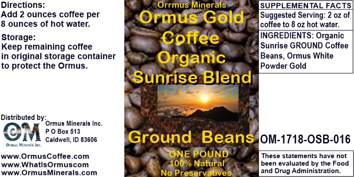 Ormus Gold Coffee Medium House Blend