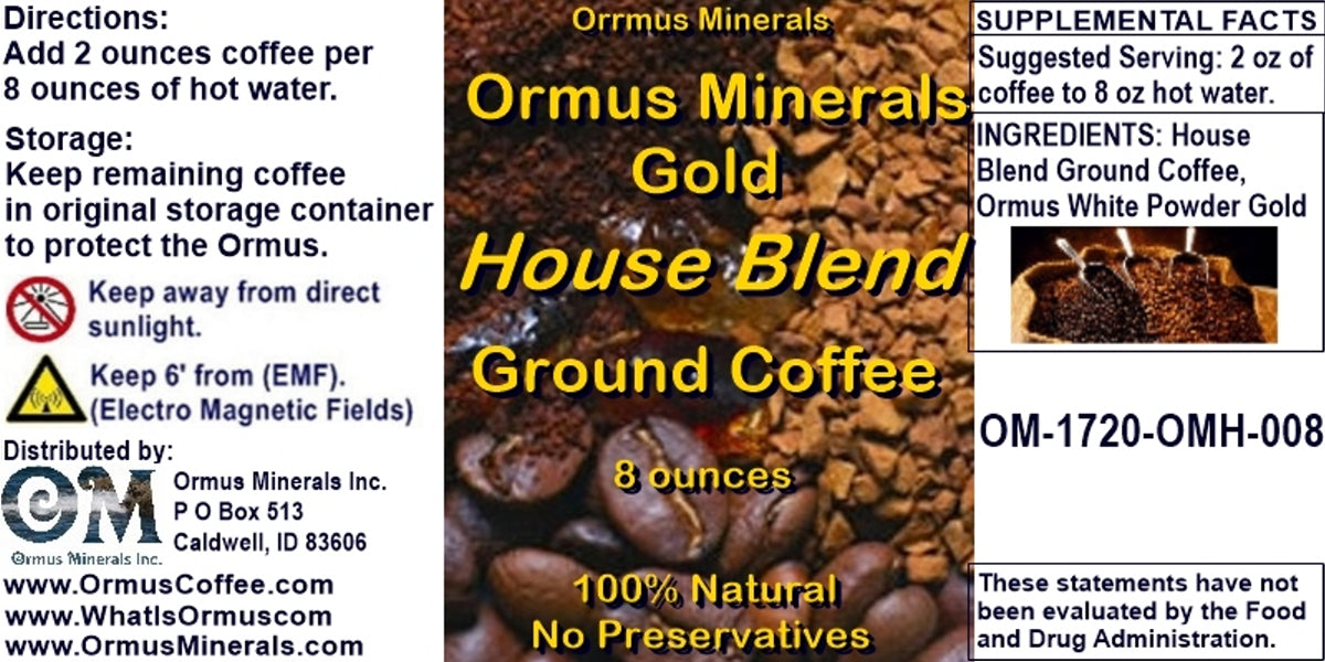 Ormus Gold Coffee Medium House Blend