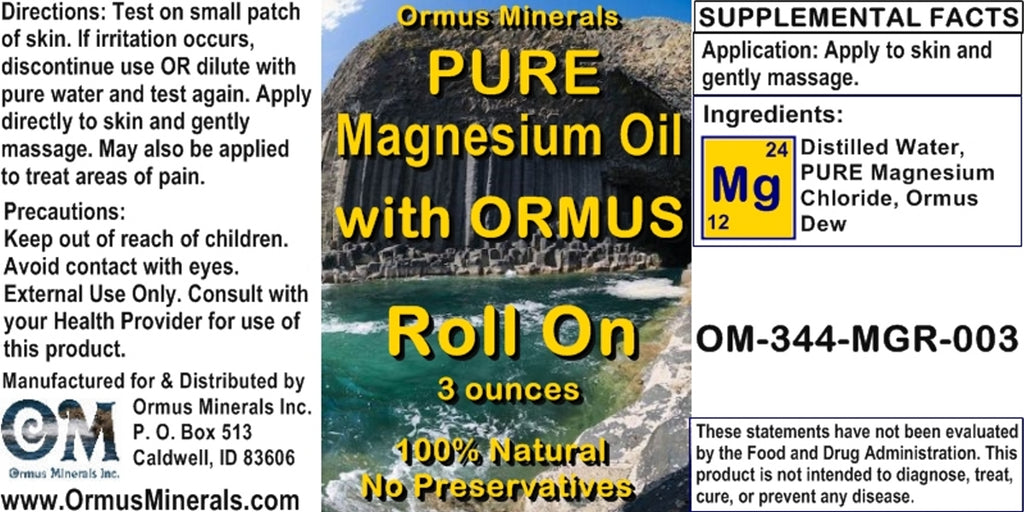 Pure Magnesium Oil w Ormus
