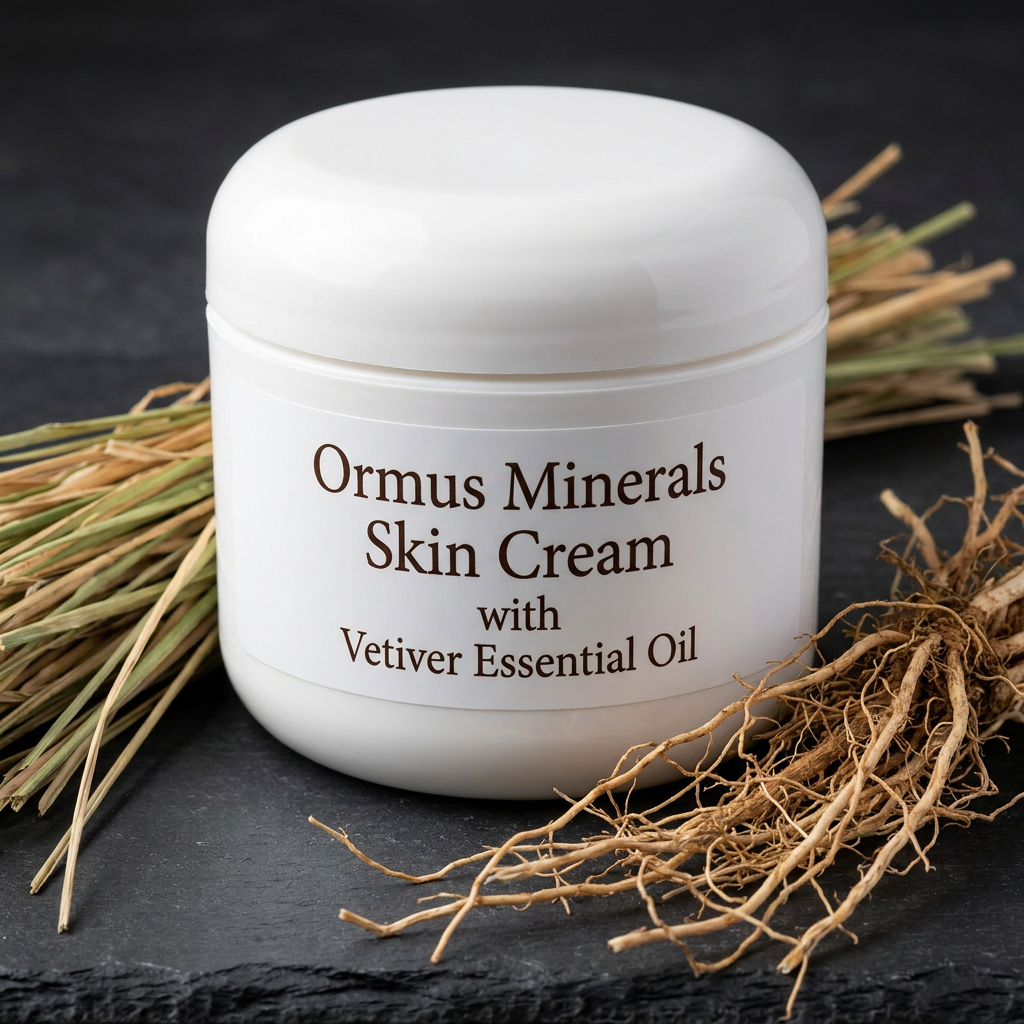 Ormus Minerals Skin Cream with Vetiver Essential Oil