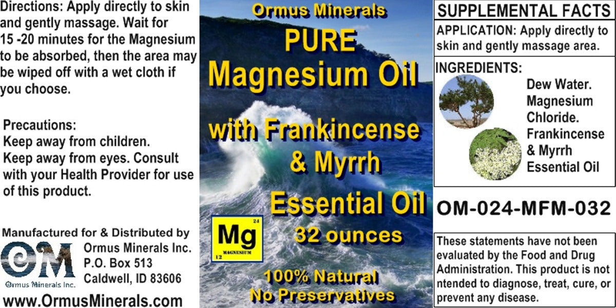 Pure Magnesium Oil w Esssential Oils