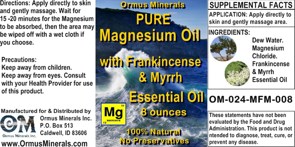 Pure Magnesium Oil w Esssential Oils