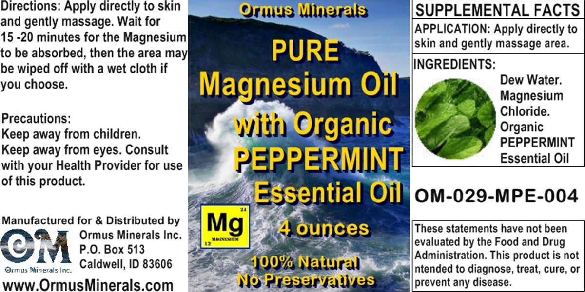 Pure Magnesium Oil w Esssential Oils