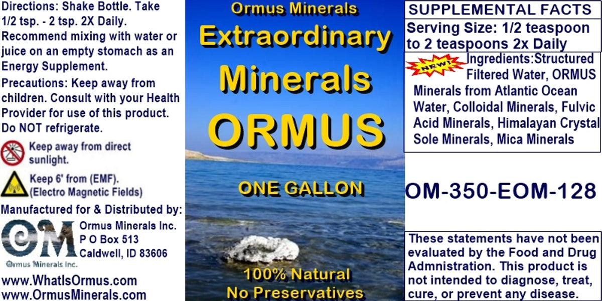 Extraordinary Minerals ORMUS