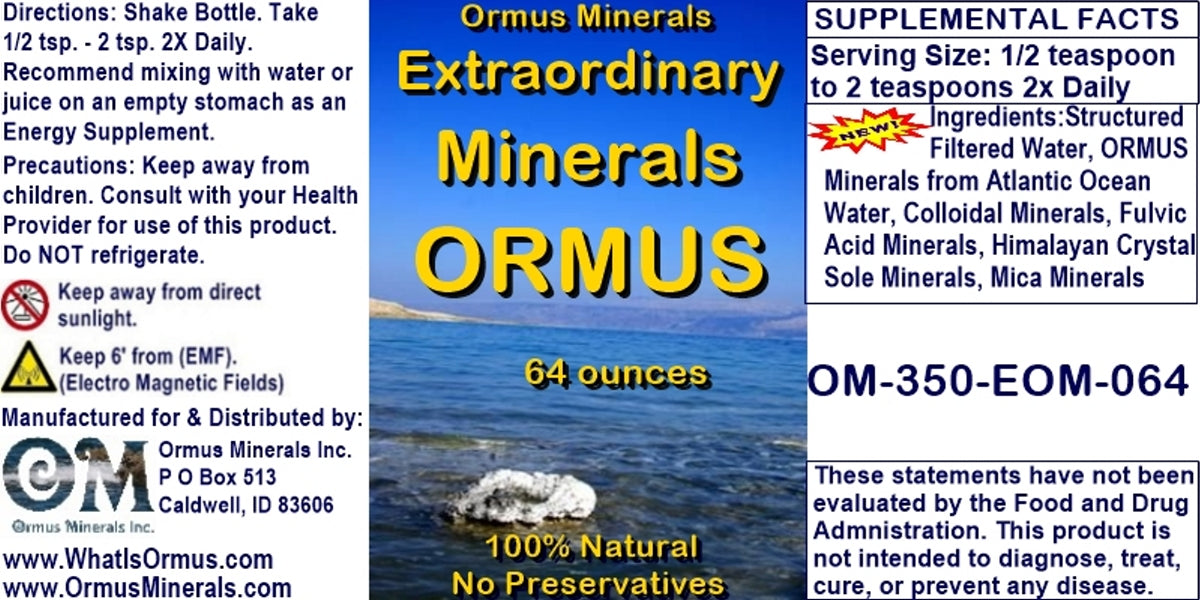 Extraordinary Minerals ORMUS