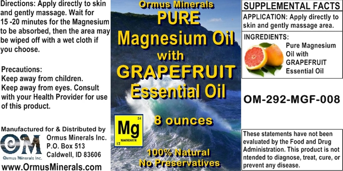 Pure Magnesium Oil w Esssential Oils