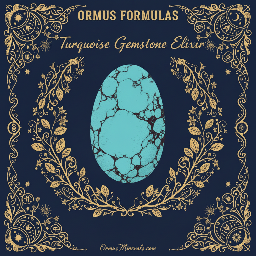 Ormus Minerals Turquoise Gemstone Elixir Imprinted Ormus 16oz Extra Strength 4x
