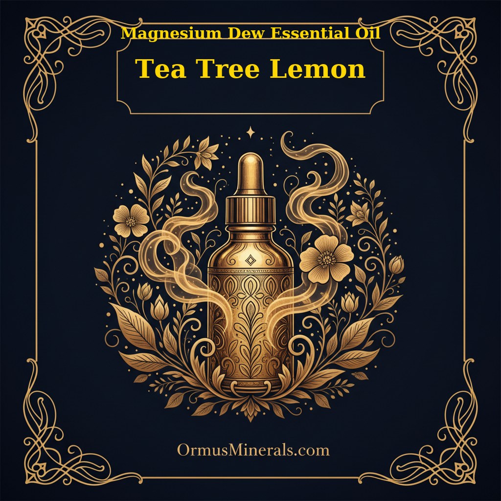 Ormus Magnesium Dew with Tea Tree Lemon Essential Oil 8oz
