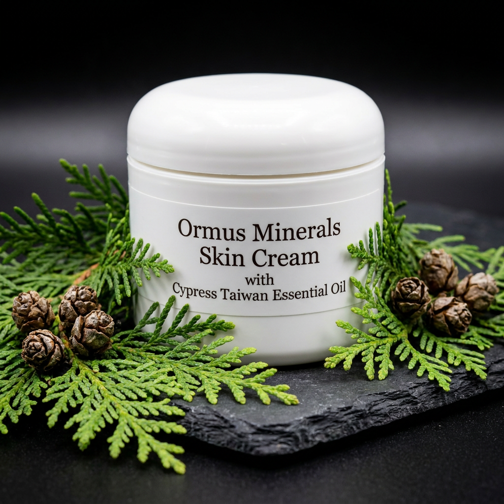 Ormus Minerals Skin Cream with Cypress Taiwan Essential Oil