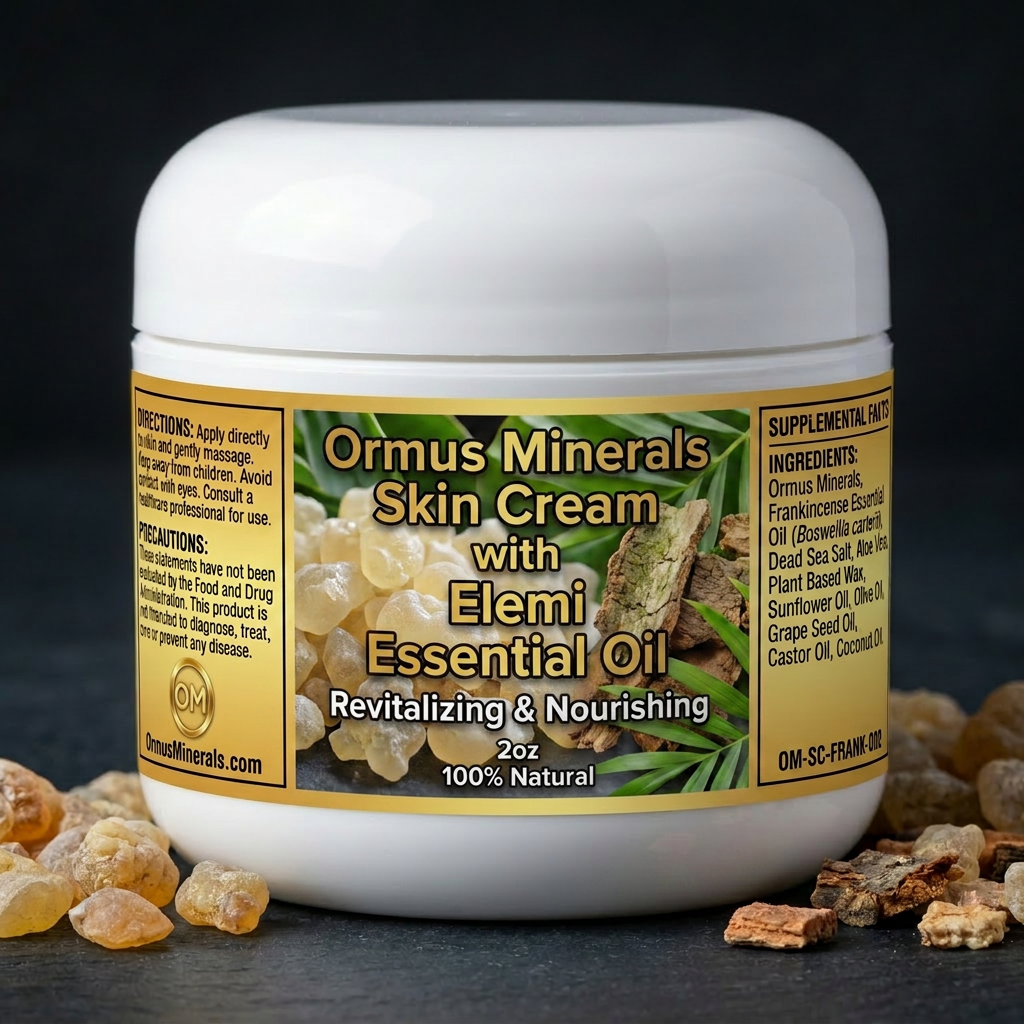 Ormus Minerals Skin Cream with Elemi Essential Oil