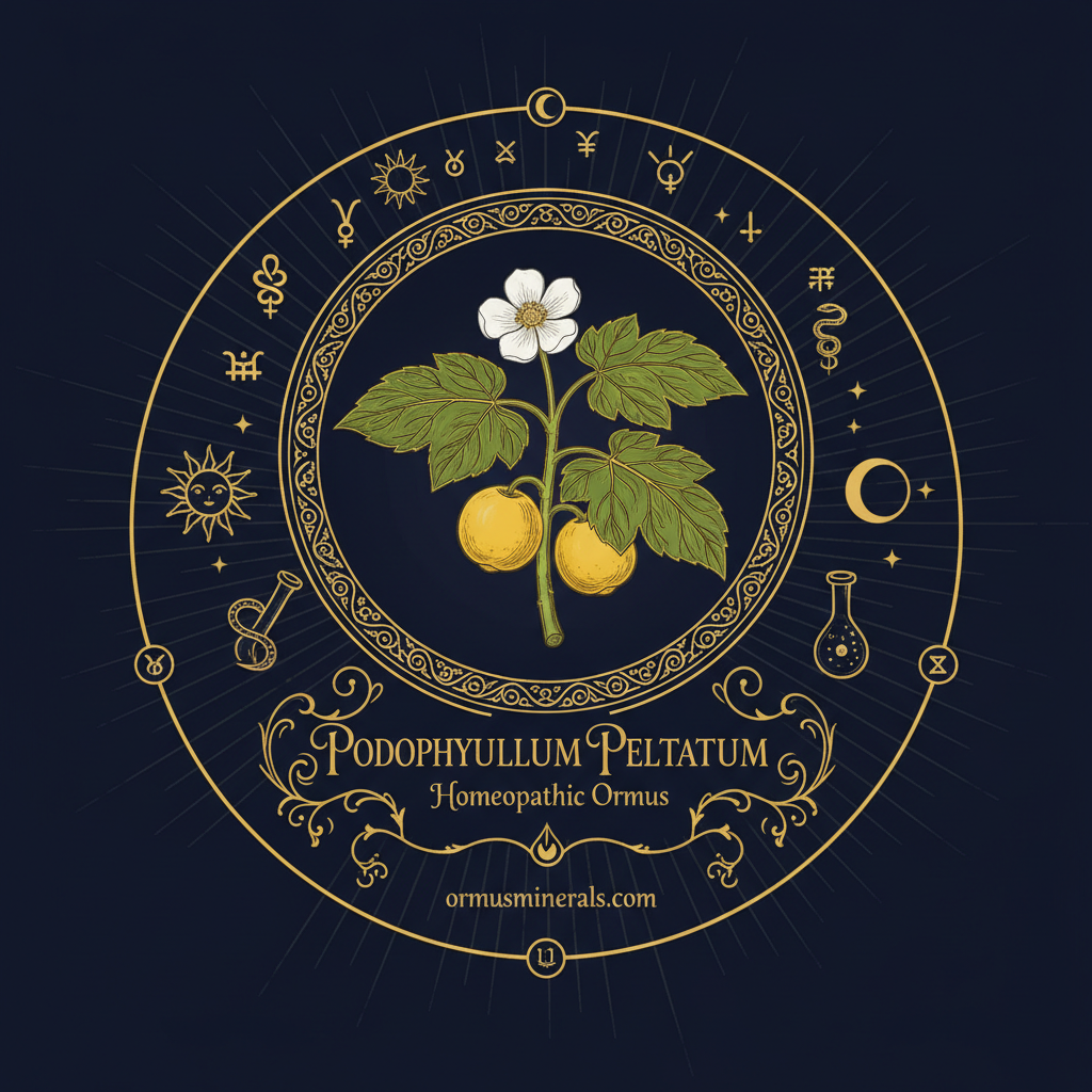 Podophyllum Peltatum Homeopathic Ormus 32oz Extra Strength 2x | OrmusMinerals.com