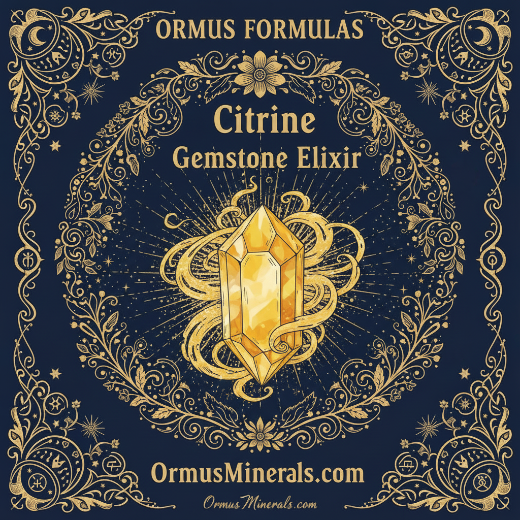 Ormus Minerals Citrine Gemstone Elixir Imprinted Ormus 32oz Extra Strength 2x