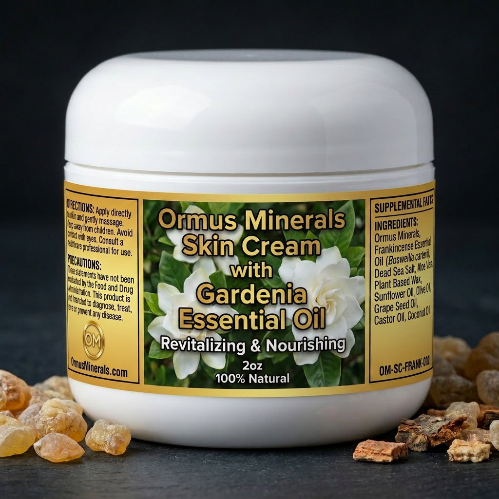 Ormus Minerals Skin Cream with Gardenia Essential Oil