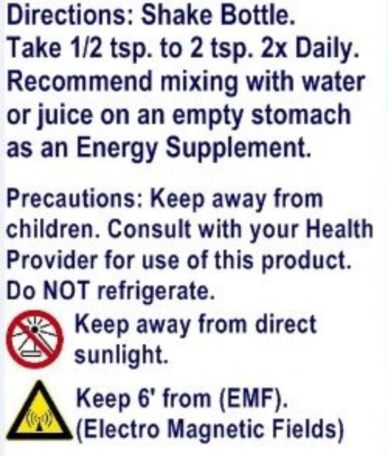 Ormus Earth Milk- 8oz, Monatomic m-state gold liquid Ormus, Fulvic Acid