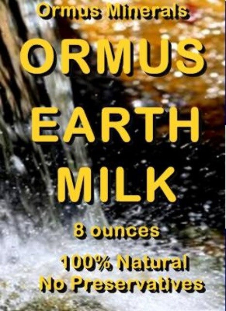 Ormus Earth Milk- 8oz, Monatomic m-state gold liquid Ormus, Fulvic Acid