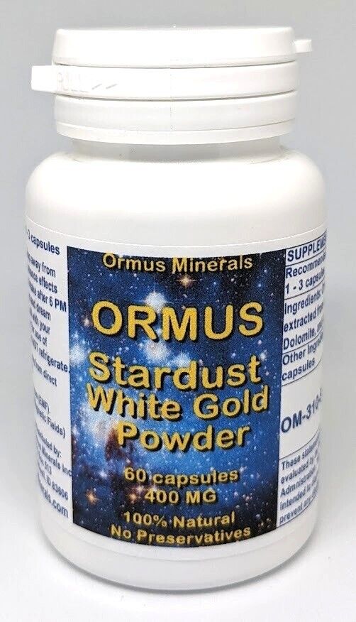 Ormus White Powder Gold Capsules 60 count