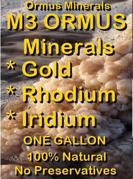 M3 Ormus Minerals Ormus Mental Health Immunity Skin Electrolytes Energy 128oz