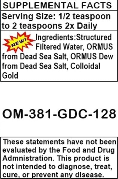 Golden Dead Sea Ormus 128oz - Image 7