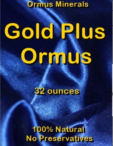 Gold Plus Ormus Minerals Mental Health Immunity Skin Electrolytes Energy 32oz