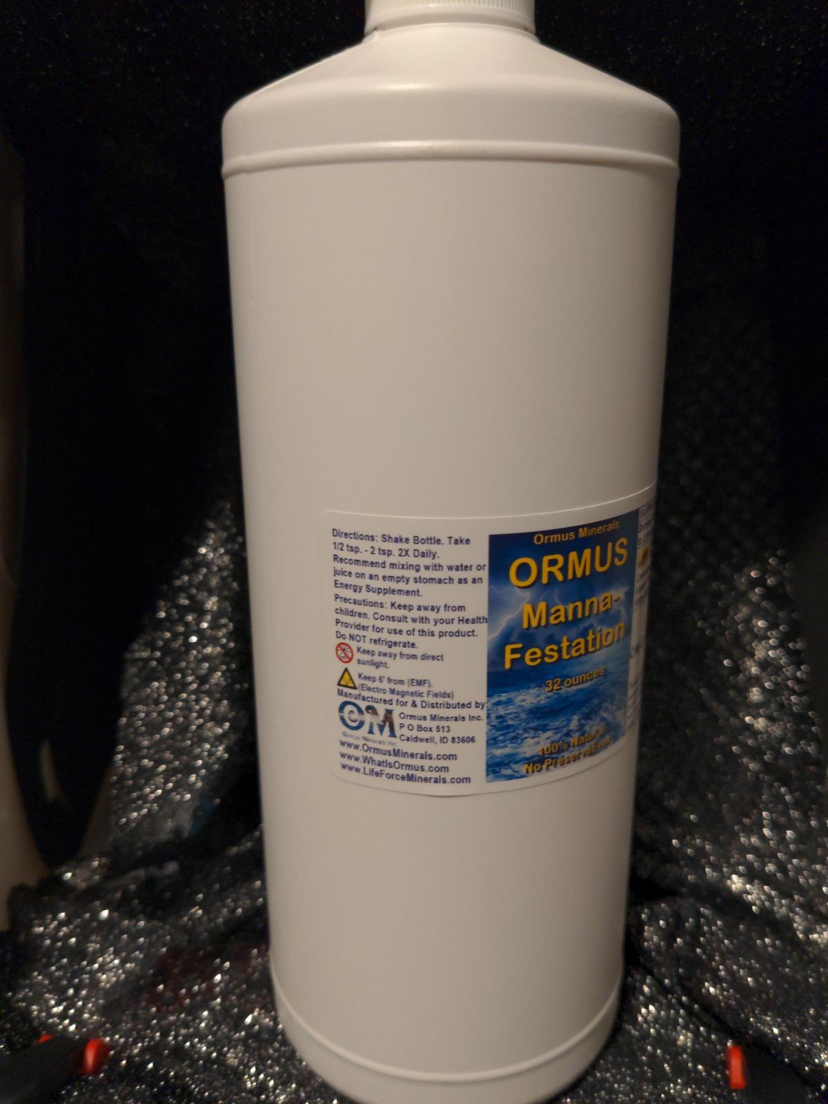 Ormus Manna-Festations - 32oz, Monatomic Ormus gold liquid Energy Focus Immune