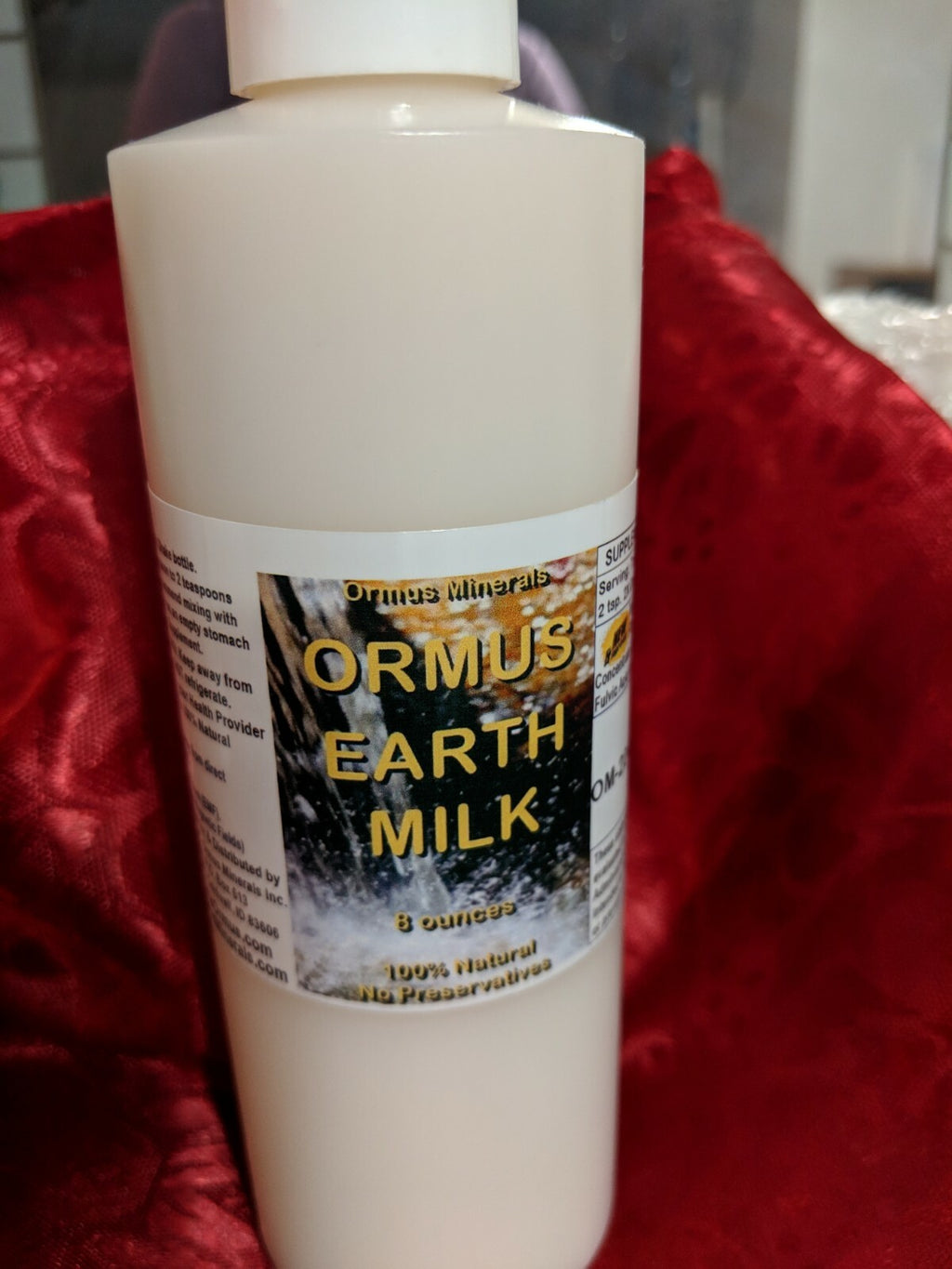 Ormus Earth Milk- 8oz, Monatomic m-state gold liquid Ormus, Fulvic Acid