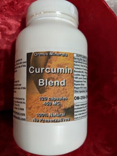 Ormus Curcumin Blend 240 Caps — premium ormus mineral supplement from dead sea | Ormus Minerals