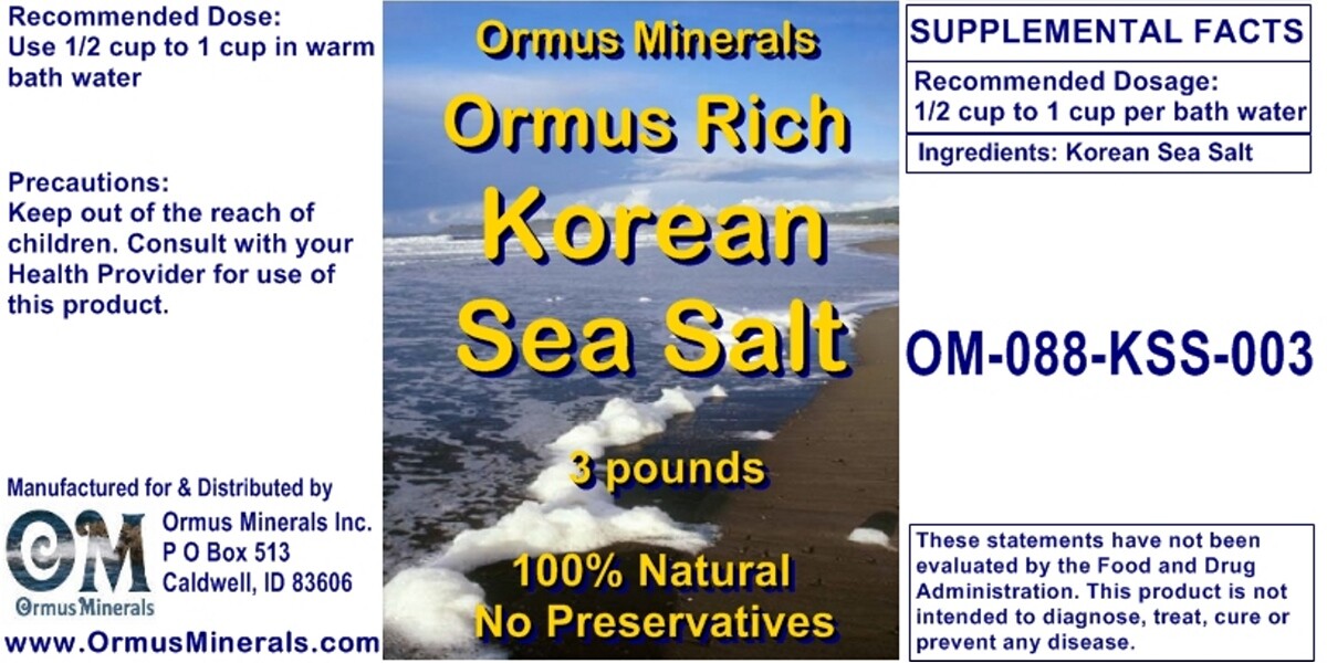 Korean Sea Salt Bath Salts 3lbs - Image 3