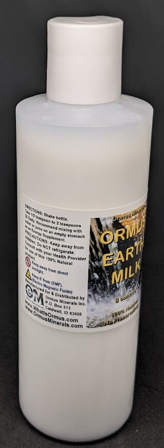Ormus Earth Milk- 8oz, Monatomic m-state gold liquid Ormus, Fulvic Acid