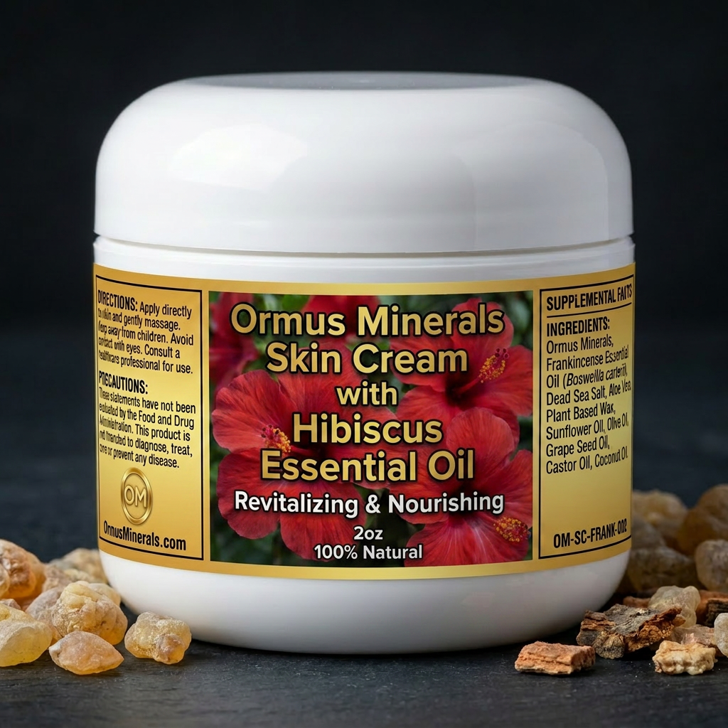 Ormus Minerals Skin Cream with Hibiscus Essential Oil