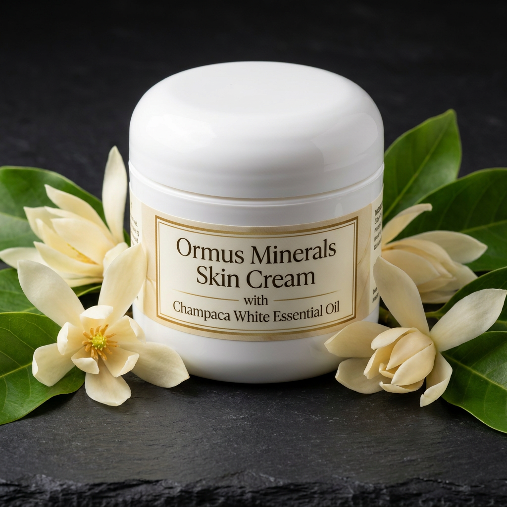 Ormus Minerals Skin Cream with Champaca White Essential Oil