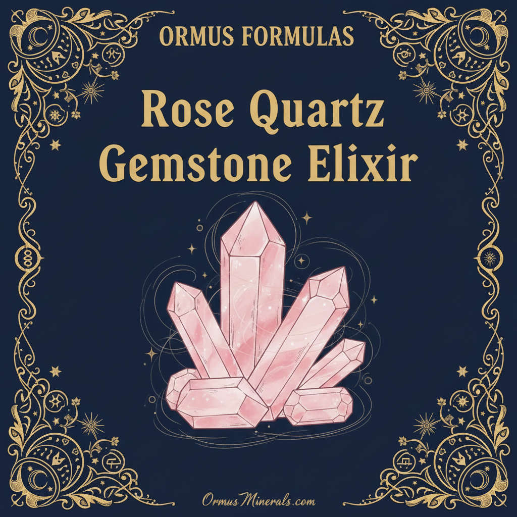 Ormus Minerals Rose Quartz Gemstone Elixir Imprinted Ormus 32oz Extra Strength 3x