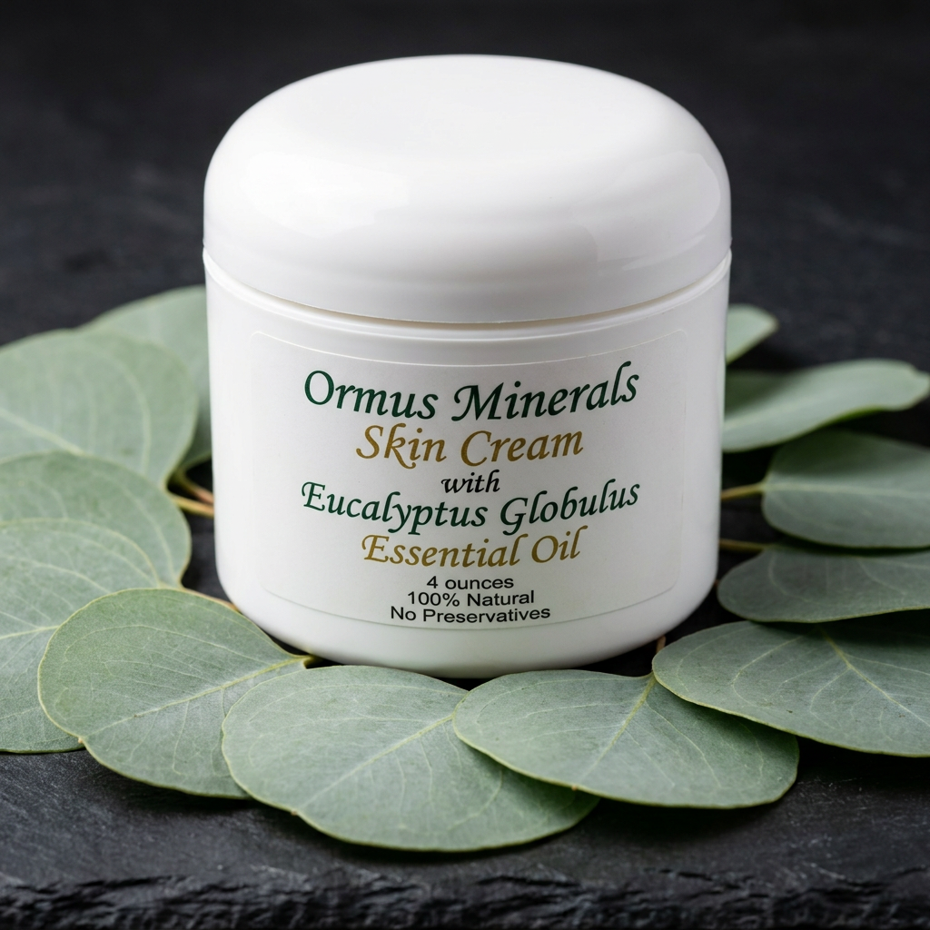 Ormus Minerals Skin Cream with Eucalyptus Globulus Essential Oil