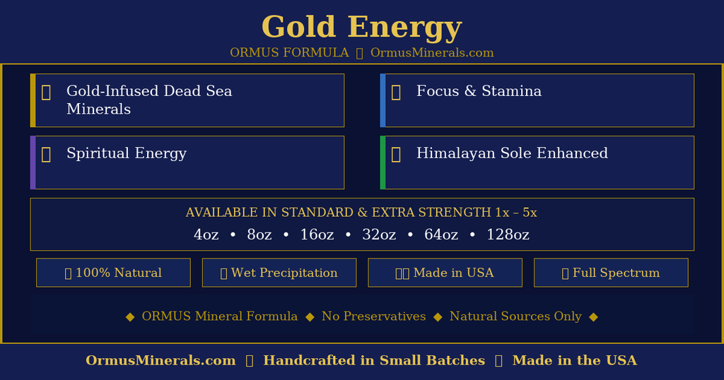 Gold Energy Ormus 64oz Standard