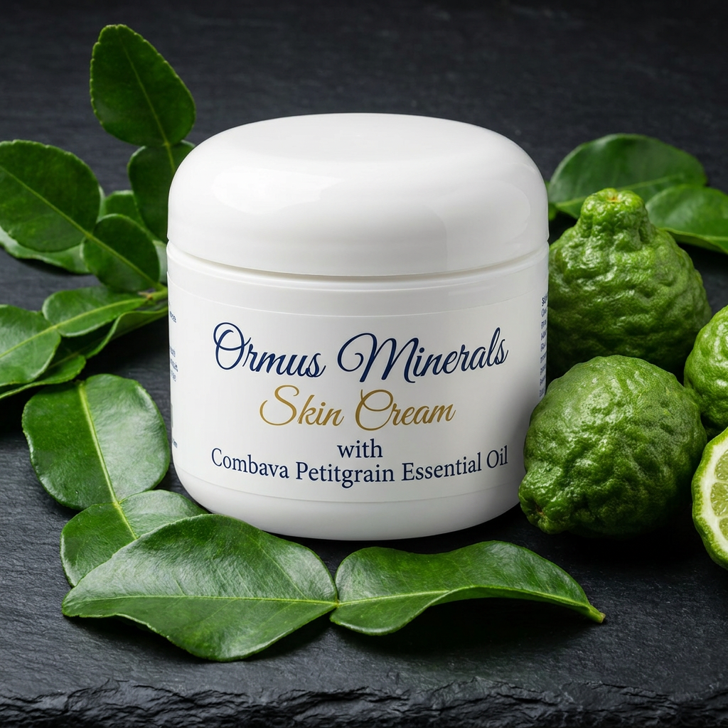 Ormus Minerals Skin Cream with Combava Petitgrain Essential Oil