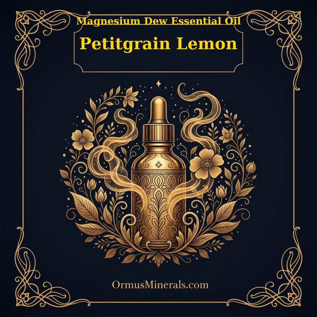 Ormus Magnesium Dew with Petitgrain Lemon Essential Oil 8oz