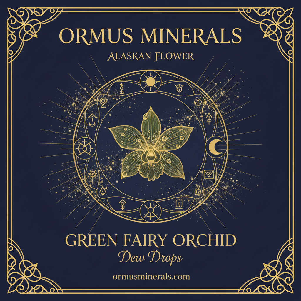 Ormus Minerals Alaskan Flower GREEN FAIRY ORCHID Dew Drops 4oz Extra Strength 5x
