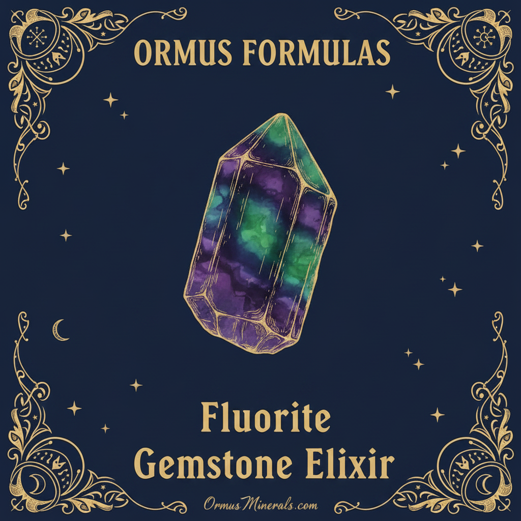 Ormus Minerals Fluorite Combo Gemstone Elixir Imprinted Ormus 128oz Extra Strength 4x