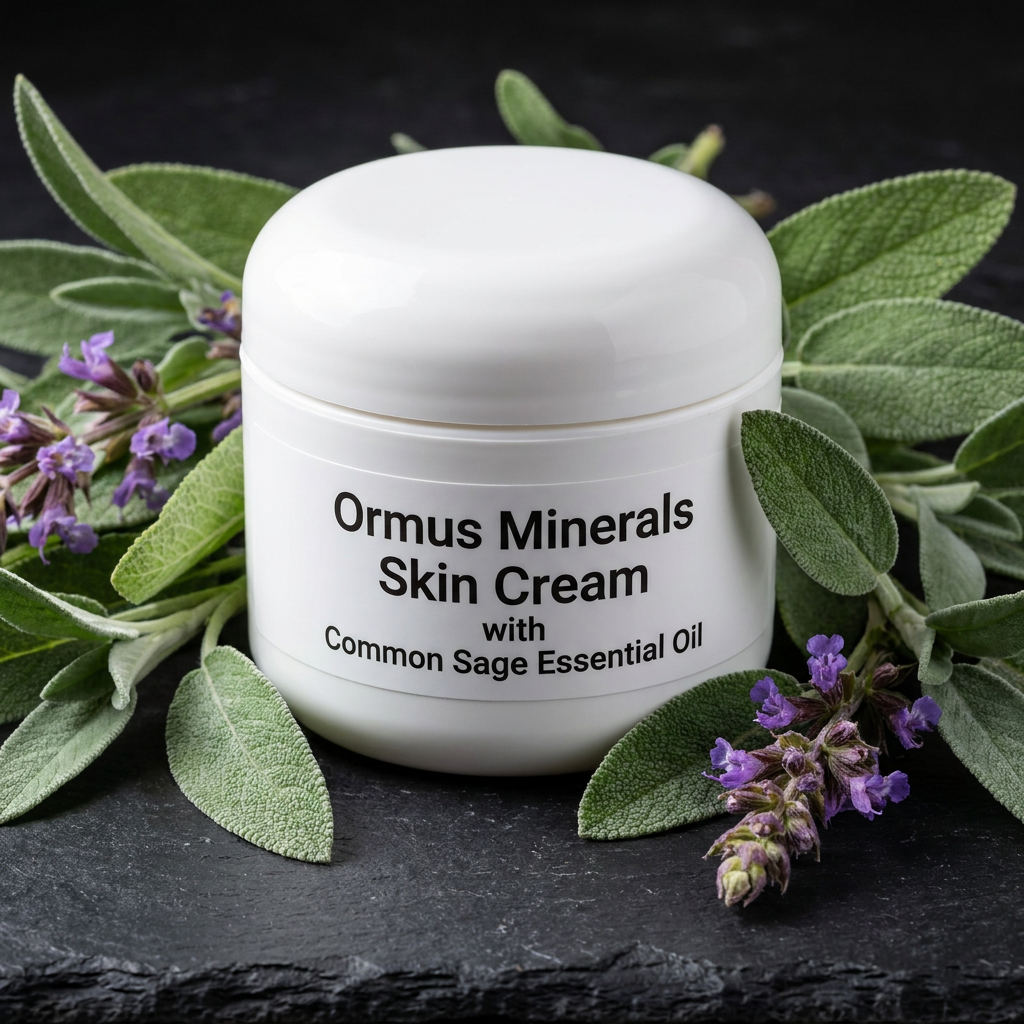 Ormus Minerals Skin Cream with Common Sage Essential Oil