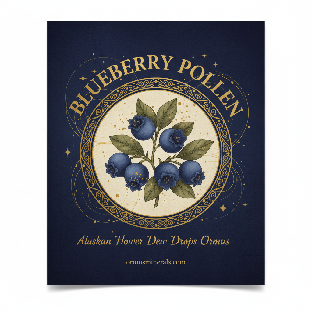 Blueberry Pollen Alaskan Dew Drops Ormus 4oz Extra Strength 5x | OrmusMinerals.com