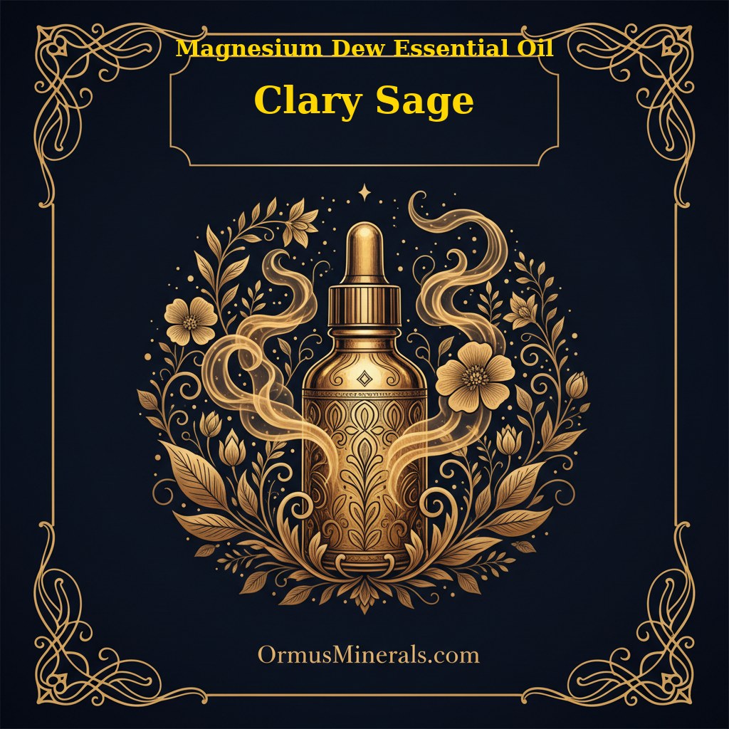 Ormus Magnesium Dew with Clary Sage Essential Oil 8oz