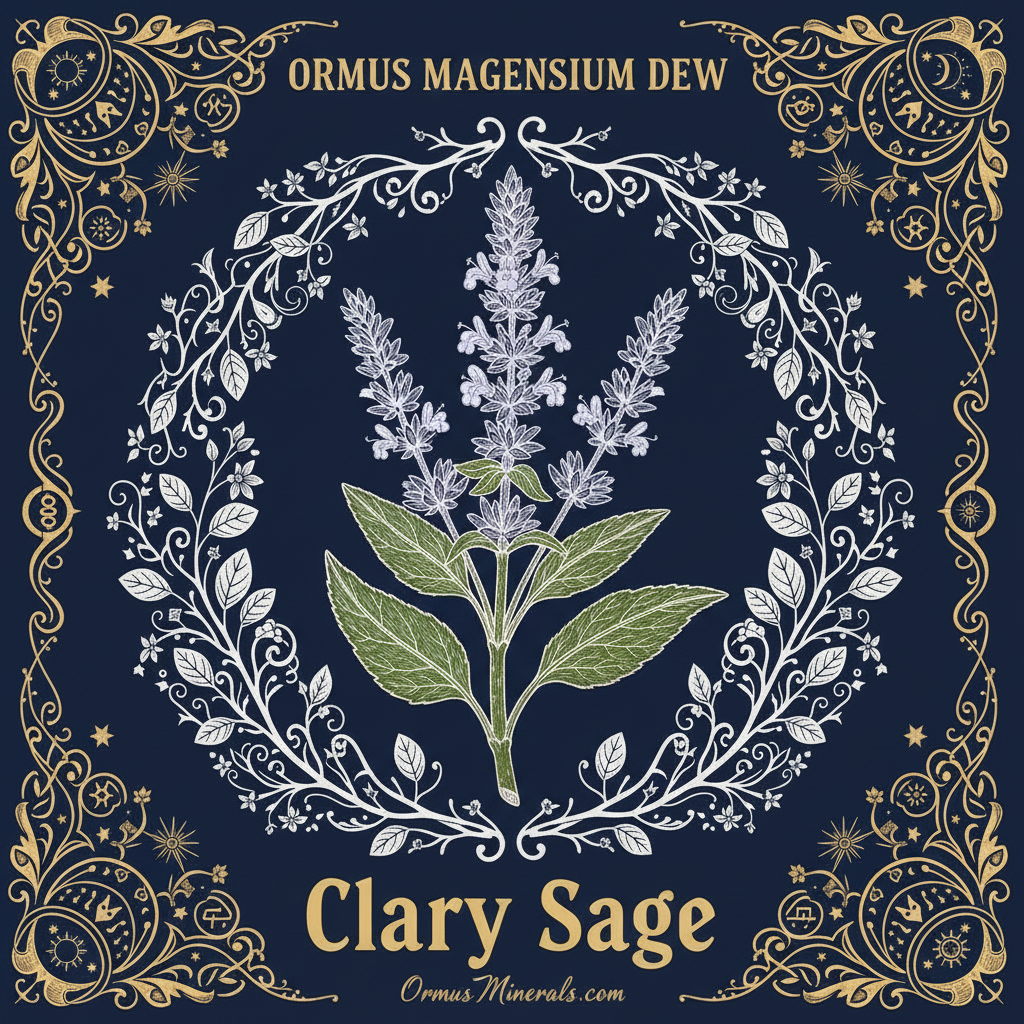 Ormus Minerals Magnesium Dew Clary Sage Essential Oil 8oz