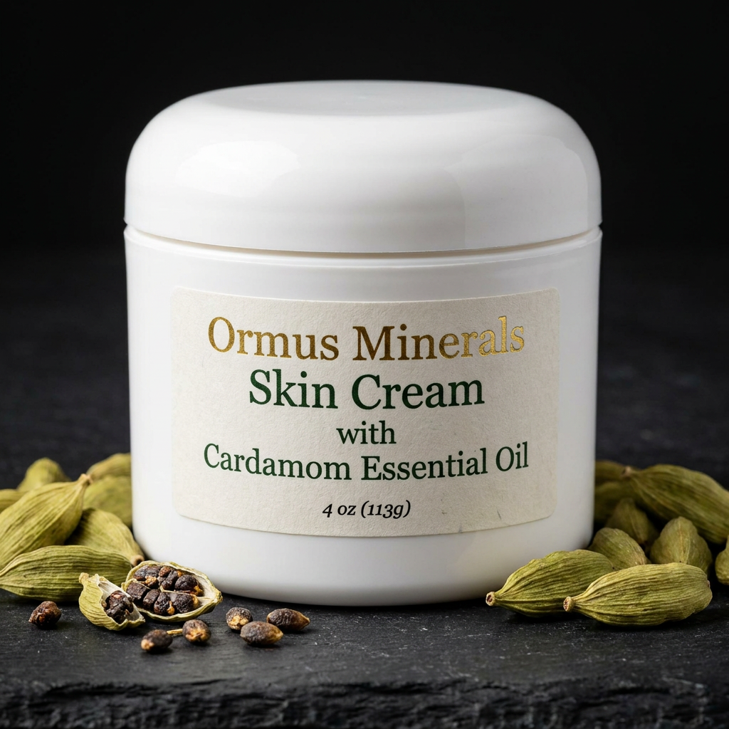 Ormus Minerals Skin Cream with Cardamom Essential Oil